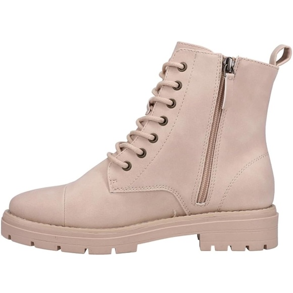 Tom’s Taupe Lace-Up Ankle Combat Boots, 7 - Picture 9 of 13